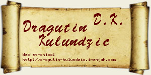 Dragutin Kulundžić vizit kartica